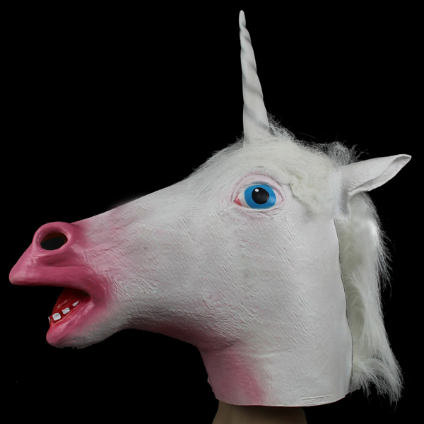 Unicorn Latex Head Mask